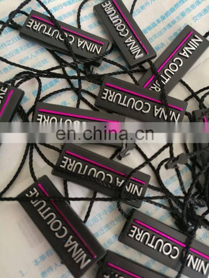 many size plastic string hang tag lock for garment