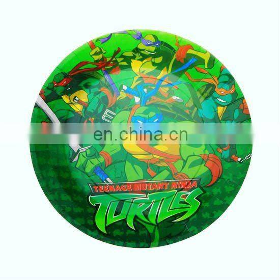 Popular 7" round cheap paper plates for dinner tableware