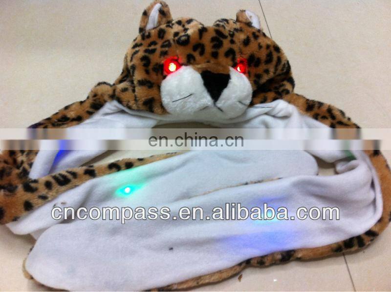 wolf animal hat with led light