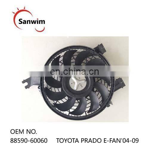 Fits TO-YO-TA PRA-DO E-FAN'04-09 Radiator Cooling Fan motor & shroud OM 88590-60060
