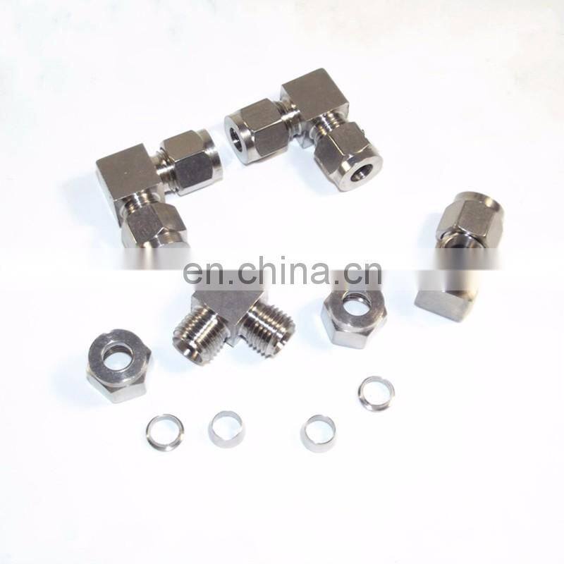 Quick coupler ZG1/4 male thread O.D 3/8 inch hard tube stainless steel elbow connector fitting