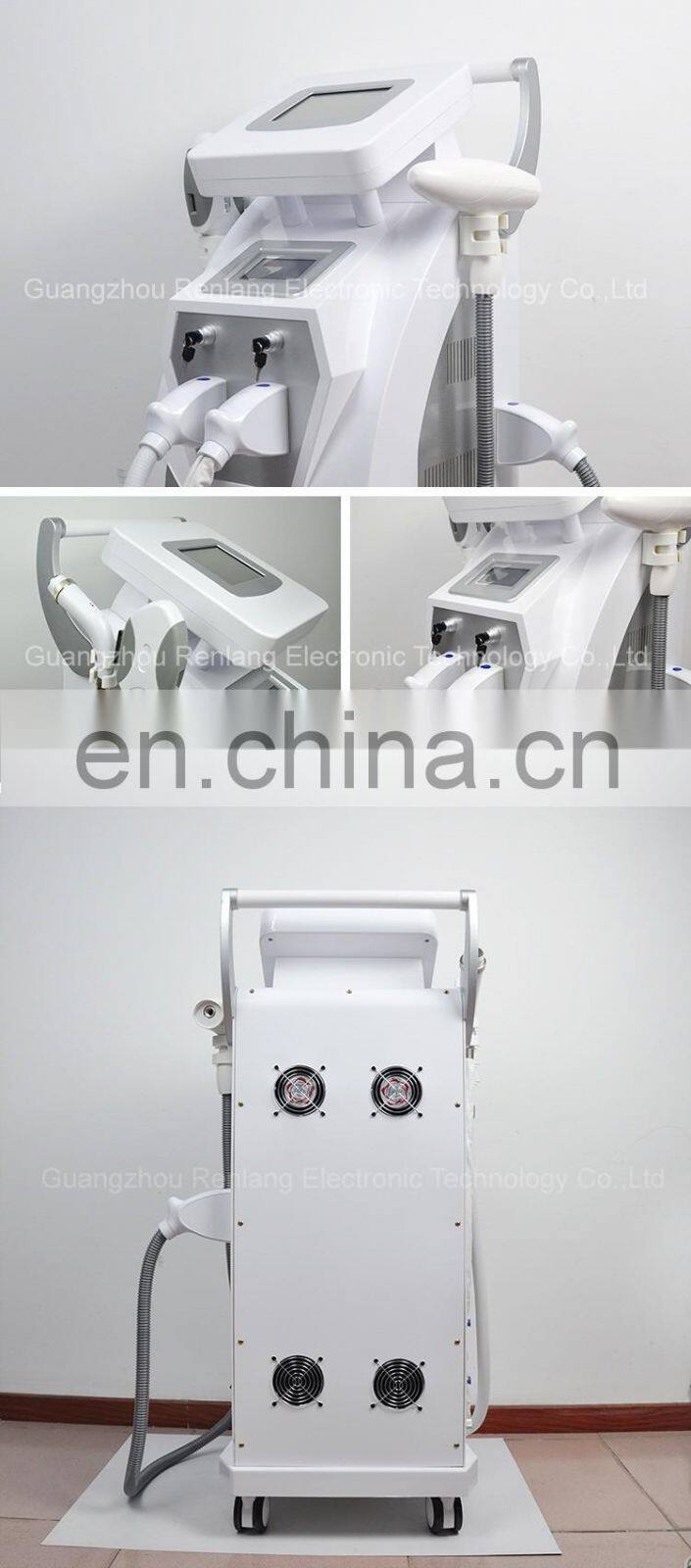 4 in 1 shr e light ipl opt rf & nd yag laser & hair removal multifunctional beauty machine with best quality on alibaba