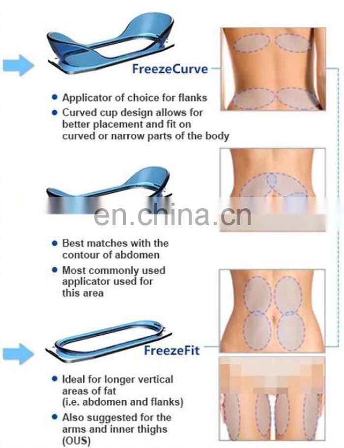 Newest 2 cryo handle Vacuum fat freezing weight loss lipo laser shape slimming machine