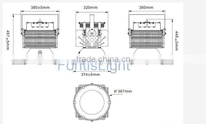 China supplier new product led high bay light 400W