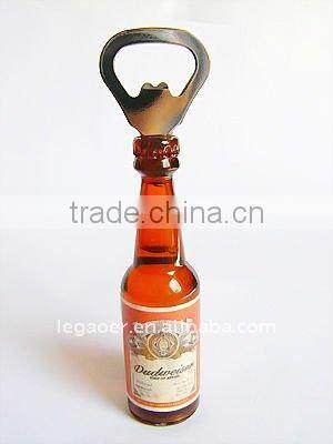 Promotion Custom Logo Printed Bottle Opener, Acrylic Bottle Shape Opener