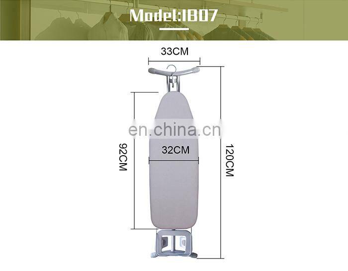 Honeyson new silver foldable wardrobe ironing board for hotel