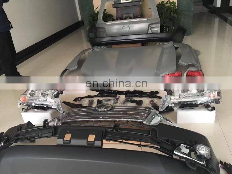 changzhou auto accessory factory body kit for land cruiser fj200 body kit 2008 upgrade to 2016 2018 old upgrade to new version