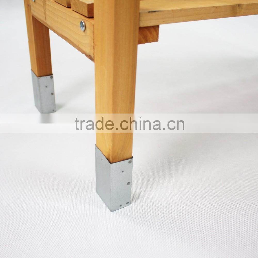 Outdoor Wooden Garden Potting Bench Nature color