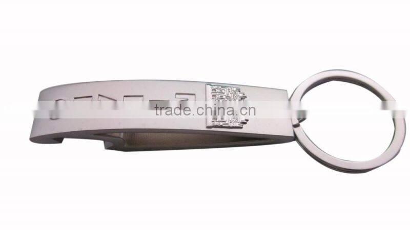 2016 Wholesale cheap custom metal beer bottle opener keychain