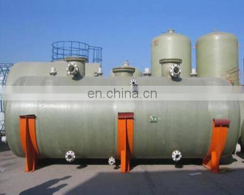Fiberglass Storage Tank FRP Horizontal Ttank for HCL and Chemicals