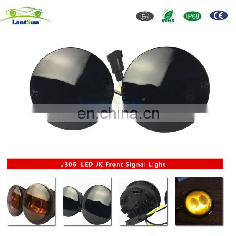 High quality 15W black/yeallo headlight for Jeep JK for wrangler Front Signal Light turn signal light