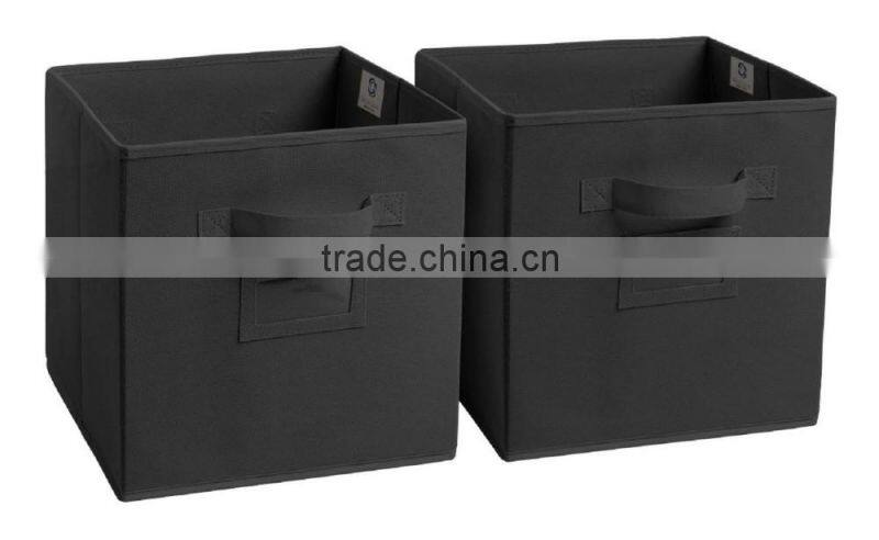 Foldable Fabric Storage Box, Folding Basket Set of 2