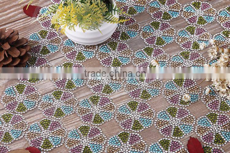 China Clothing Decoration Flower Rhinestone Stickers Rhinestone Blanket