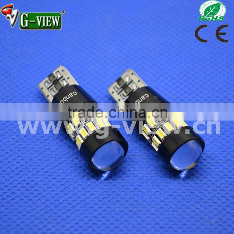 hotsale white error free interior lamp led light T10 30smd 3014 canbus car led light w5w 194 168