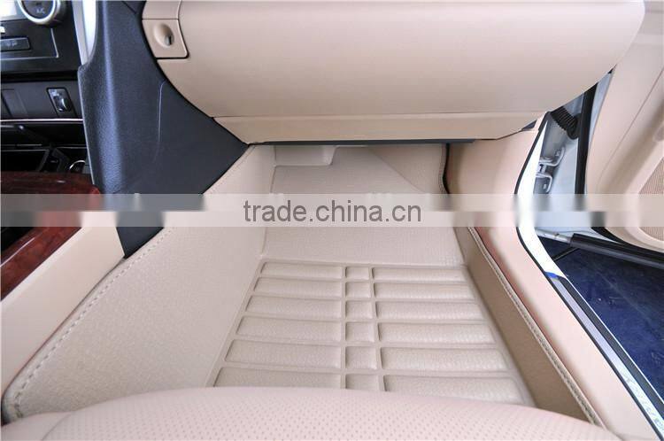 China factory popular beige car kick mat 3d car mat