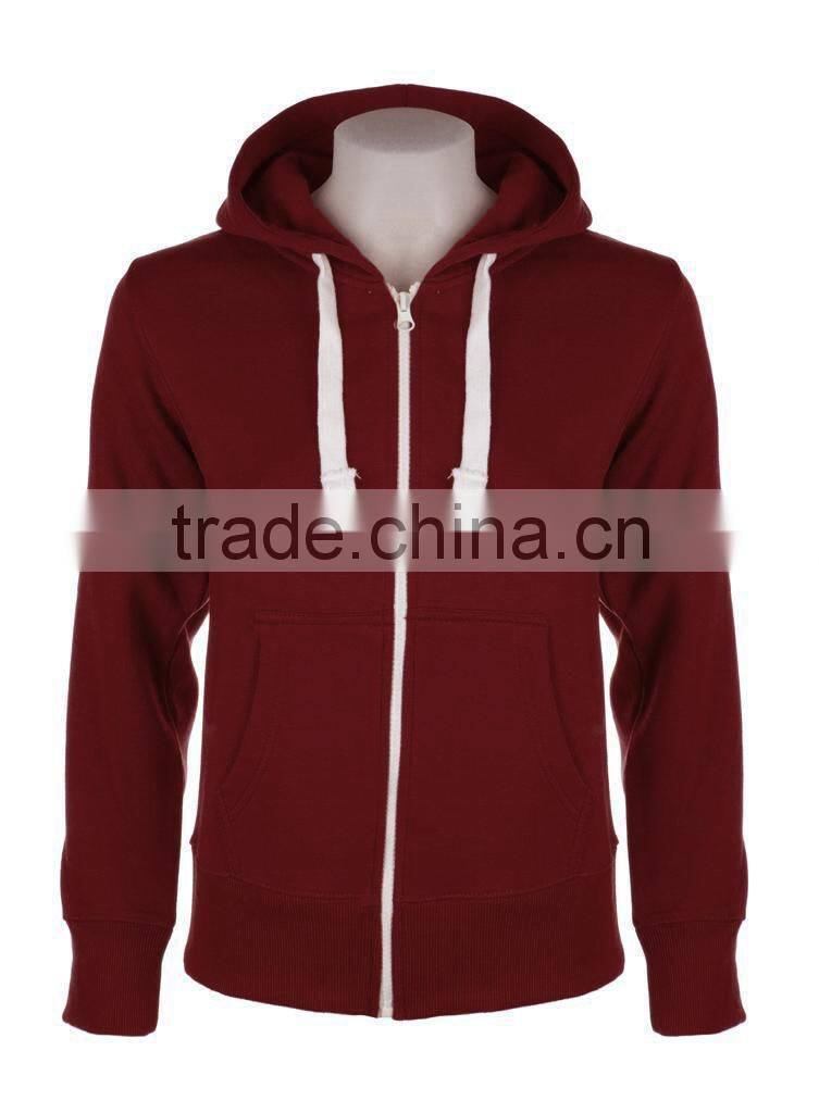 Premium Cotton Ring-Spun Fleece Hooded Sweatshirt