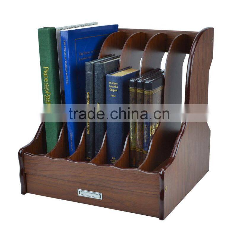 2015 high quality wooden organizer wooden desk book shelf