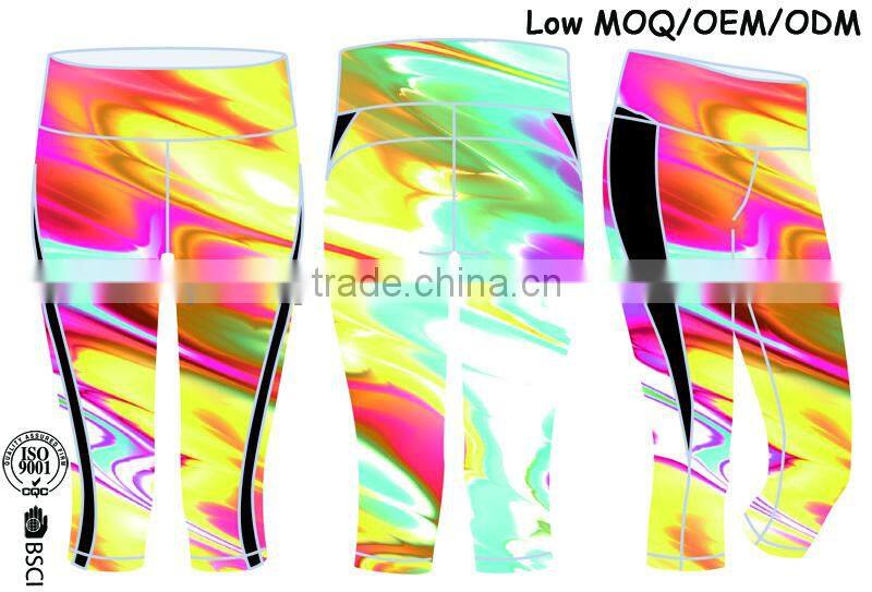 Women yoga pants custom yoga tights women capri pants