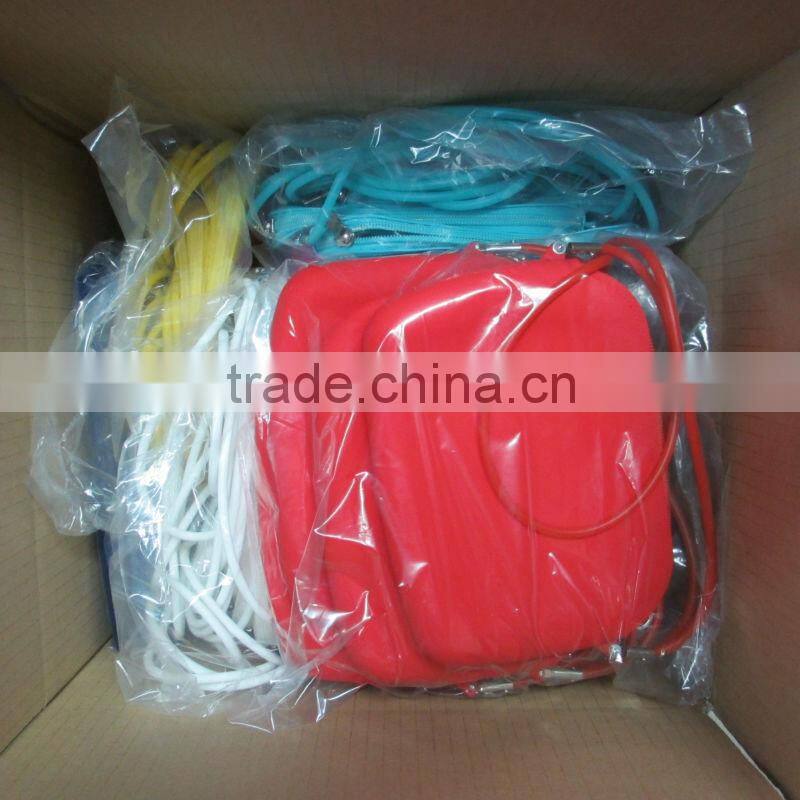 cheap candy cosmetic long strap silicone purse with waterproof design for christmas