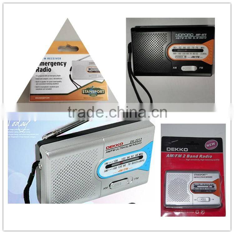 Built in speaker type lasting antenna function no screen AM FM radio