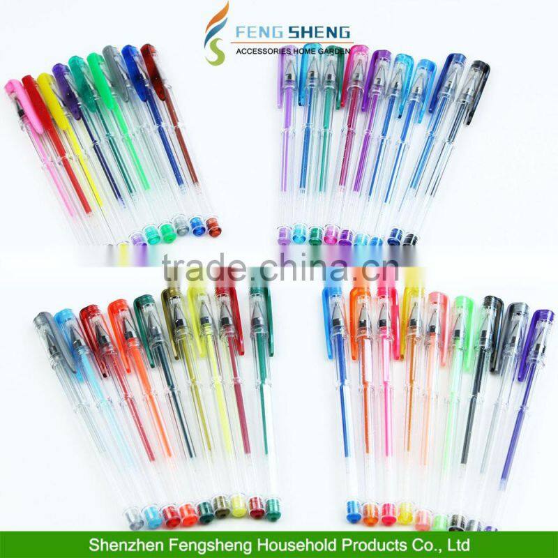 36 Colors Gel Pens School Craft Supplies Assorted Colours Stationery Art