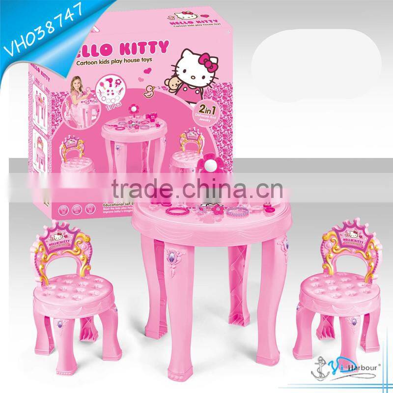 Girls Games Dress up Make up Chair Mirror Set for Girl
