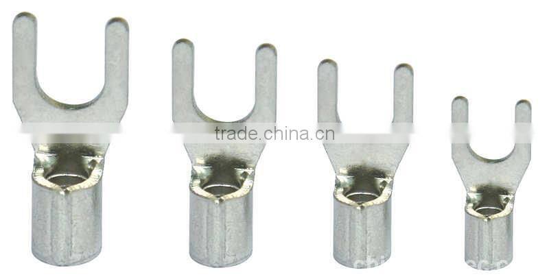 High quality furcate crimp naked terminal or fork terminals,wire terminal