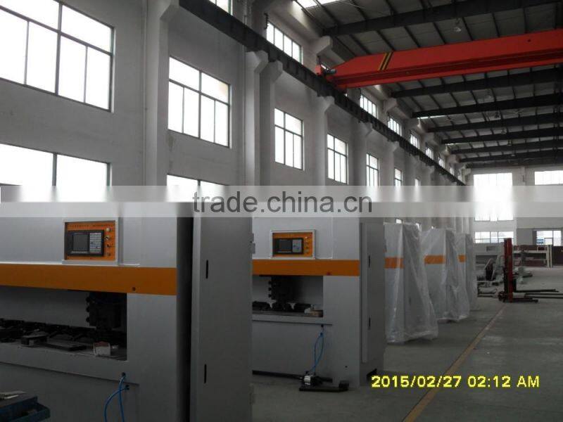 CNC open v slots on metal sheet plate V-Grooving Machine