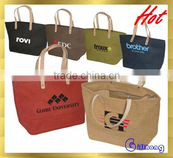 2014 Sales promotion item jute shopping bag