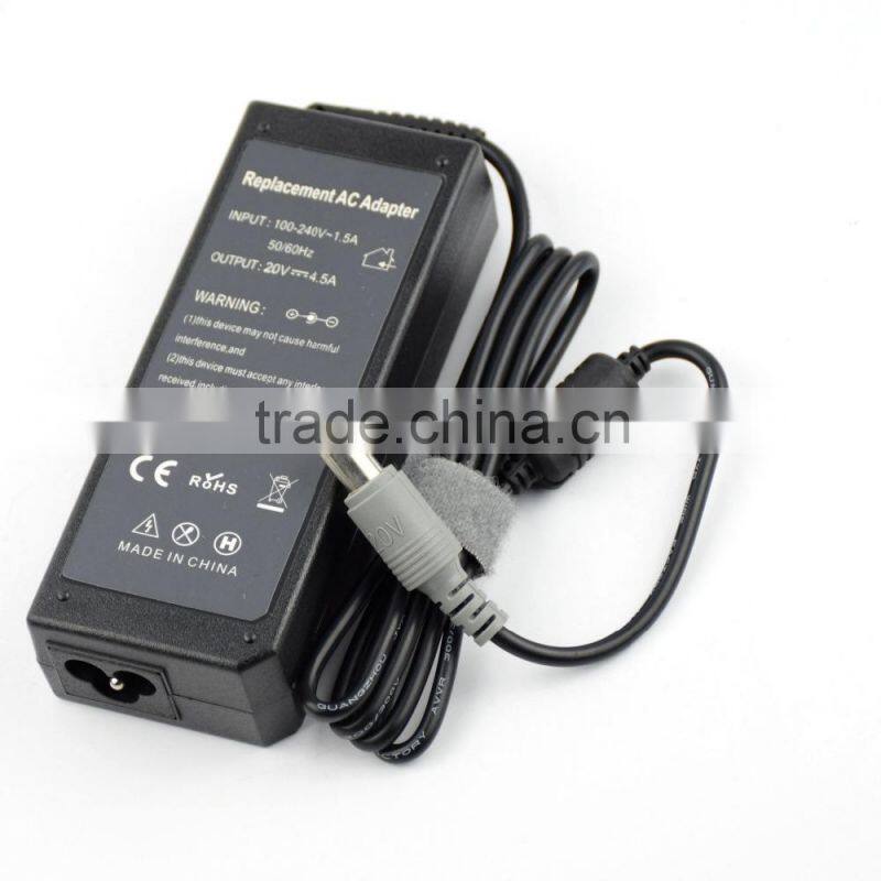 China wholesale factory price oem switching laptop adapter for Lenovo 20v 4.5a 7.9*5.5mm