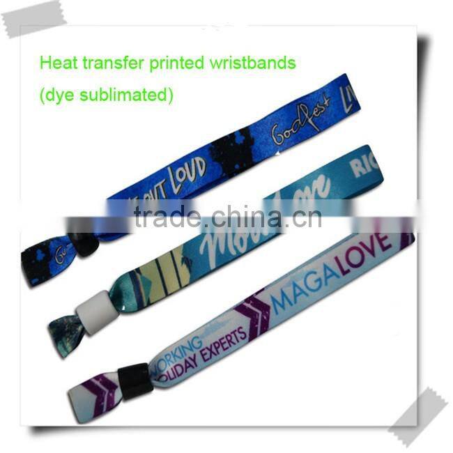 Promotion custom printed wristbands with your own logo