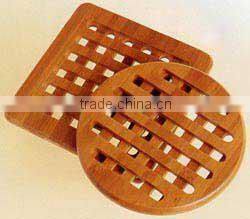 wholesale Custom Wooden Coaster bamboo roller coaster for kitchen