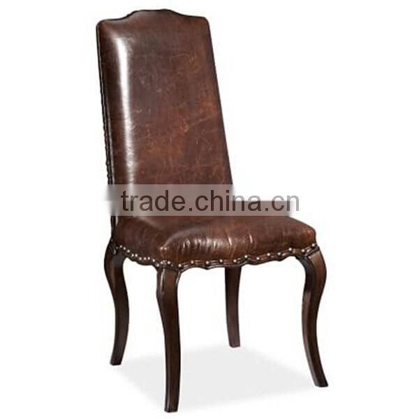 copper nail manufacture oak wood dining table & chair