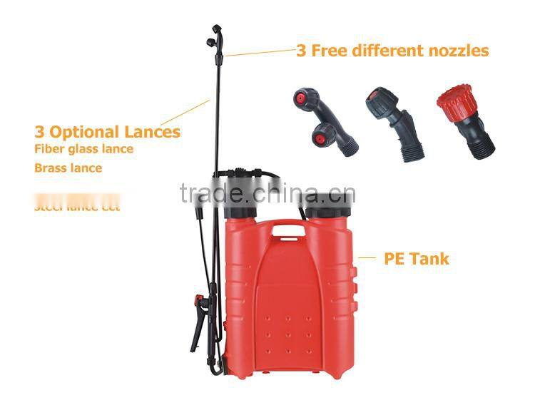 12L New item Knapsack hand sprayer , hand pump, manual pressure sprayer for Agriculture& garden use(KF-12B-E)