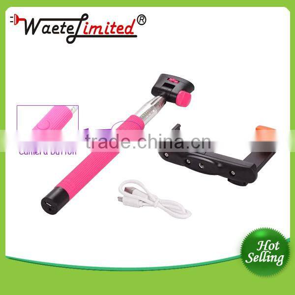 Colorful smartphone monopod selfie stick portable flexible camera