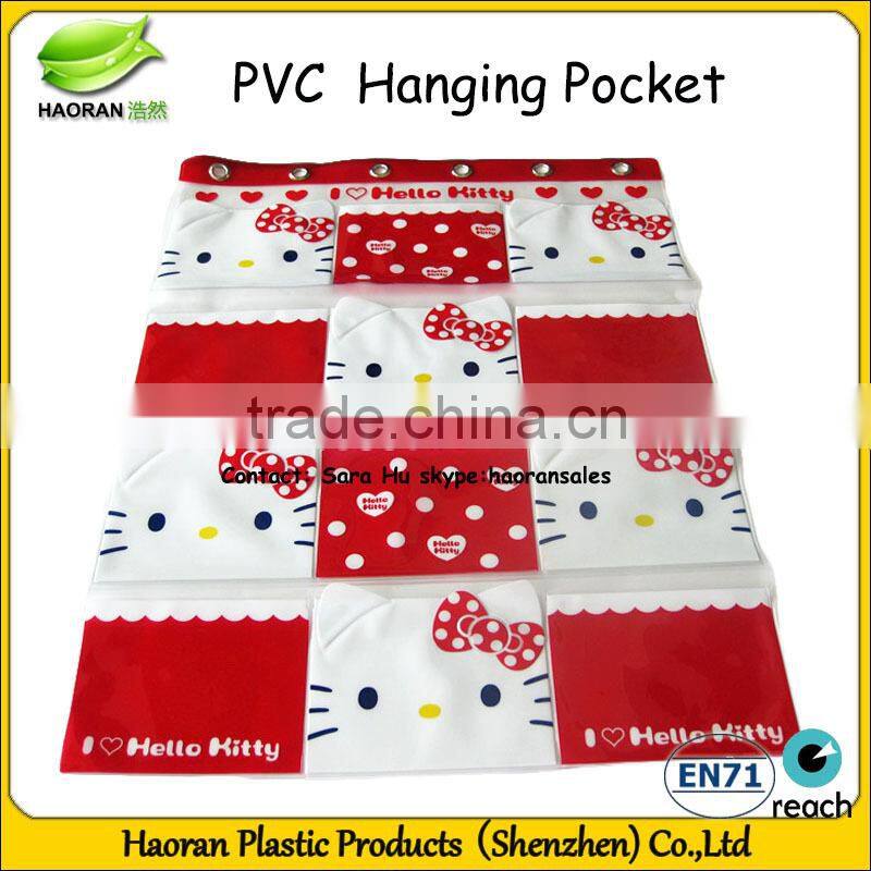 Hanging display pockets for Supermarket