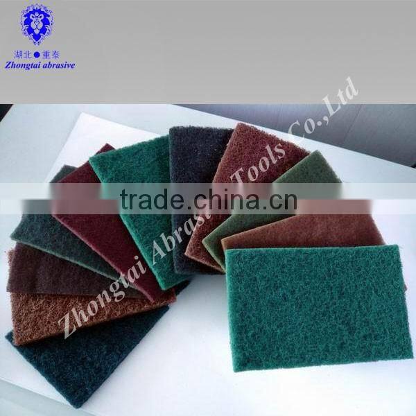Hardware industrial use aluminum oxide non woven abrasive pad