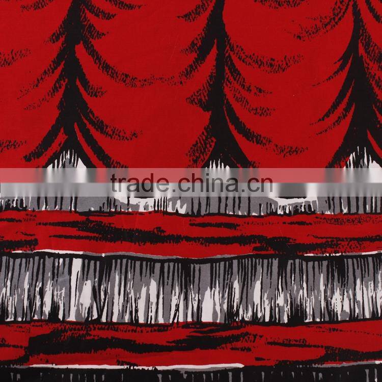 red color woven textile 100 cotton 3x3 canvas fabric printing for garment