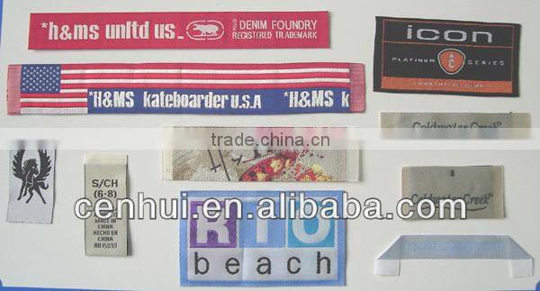 custom High Quality T-shirt Sew-on Woven Label