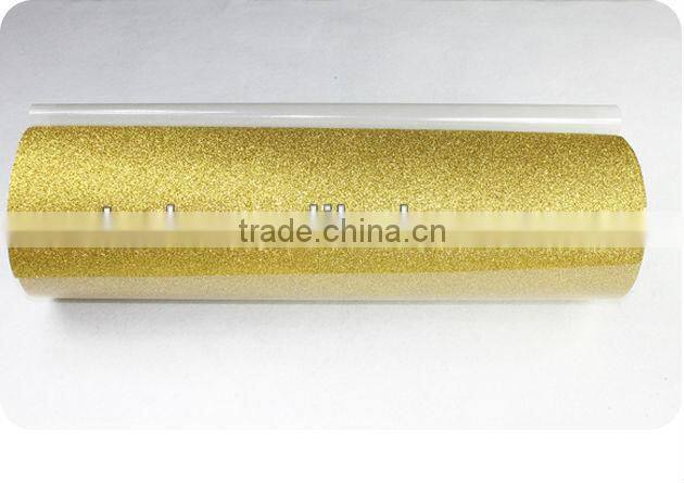 transfer glitter pu vinyl film for garment transfer silver color