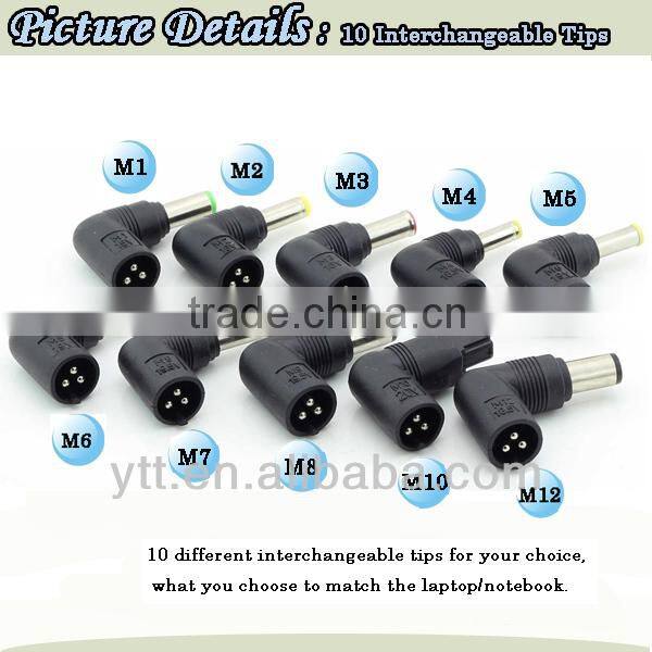 AC 100-240V 50-60Hz 65w Ultra-slim Adapter for Laptop Charger 12v 5A