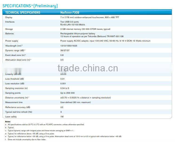 EXFO Canada OTDR MAX-730B, EXFO SM OTDR 1310/1550 nm, 39/37 dB PRICE