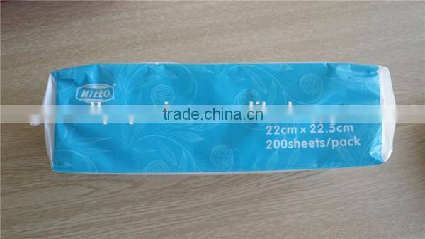 Blue single fold hand paper towel