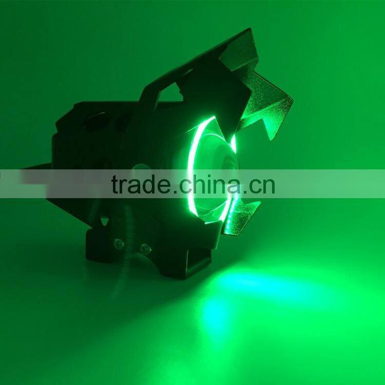 WEIKEN 15W black moto motorcycle bullet led headlight/ Motorcycle spar accessories