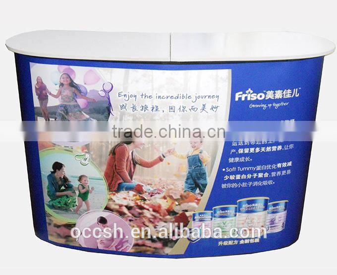 Aluminum Promotion Table Pop Up Counter Exhibition Desk