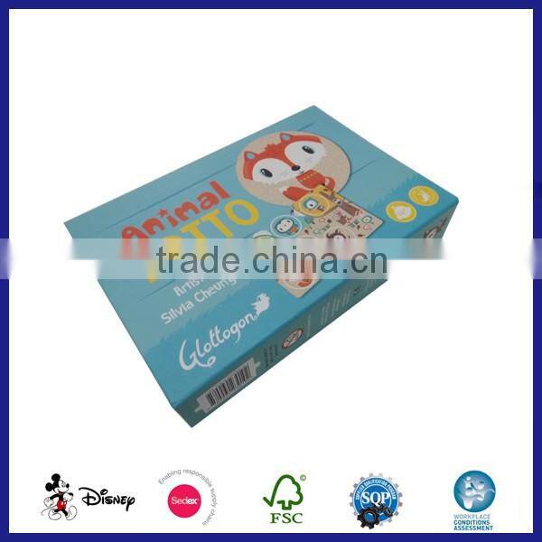 customized brand name memory game learning cards for child