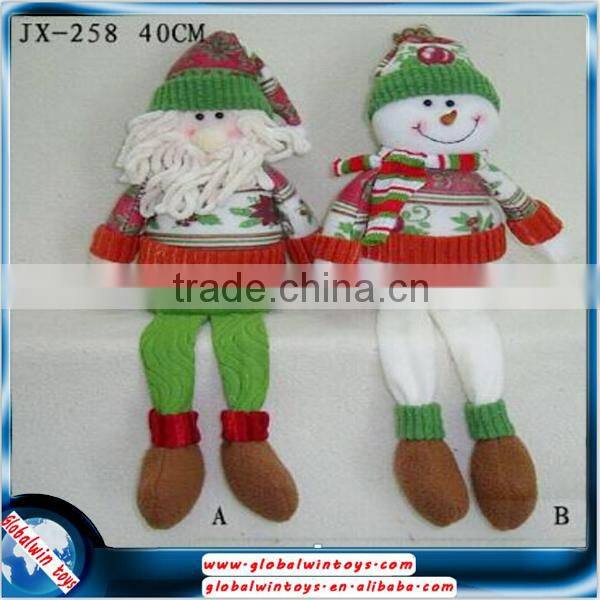 011609 new 11.5 inch cloth santa claus snowman christmas gift toys for kids
