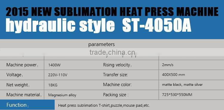 Sunmeta heat press machine pre printed sublimation transfers ST-4050 for Garment Clothing Label