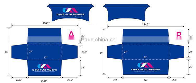 wholesale outdoor trade show use fit table cover