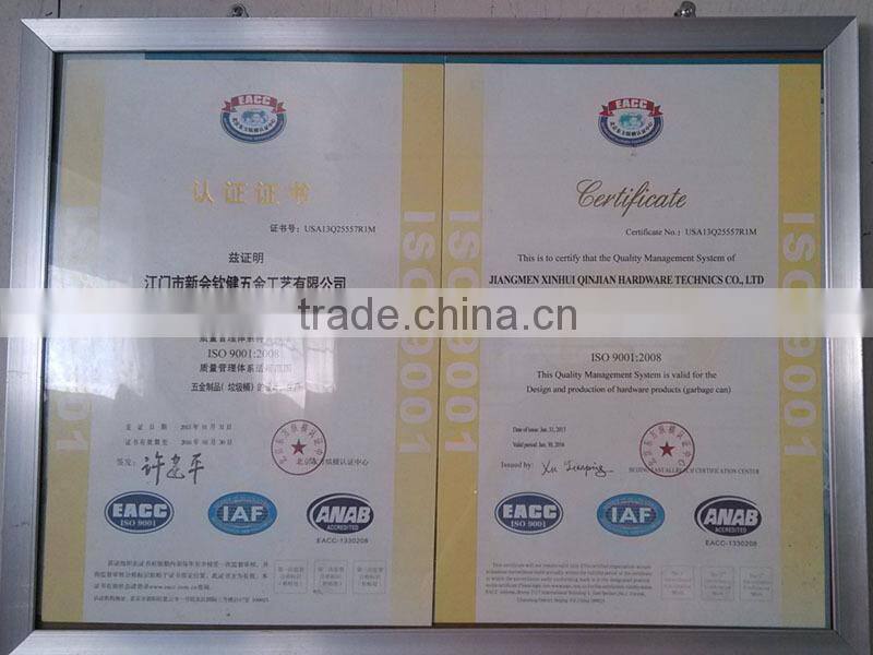 stainless steel pedal waste bin